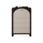 Armoire d'appoint moderne en bois manufacturé noir