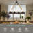 8-Light Faux Wood Kitchen Island Chandelier