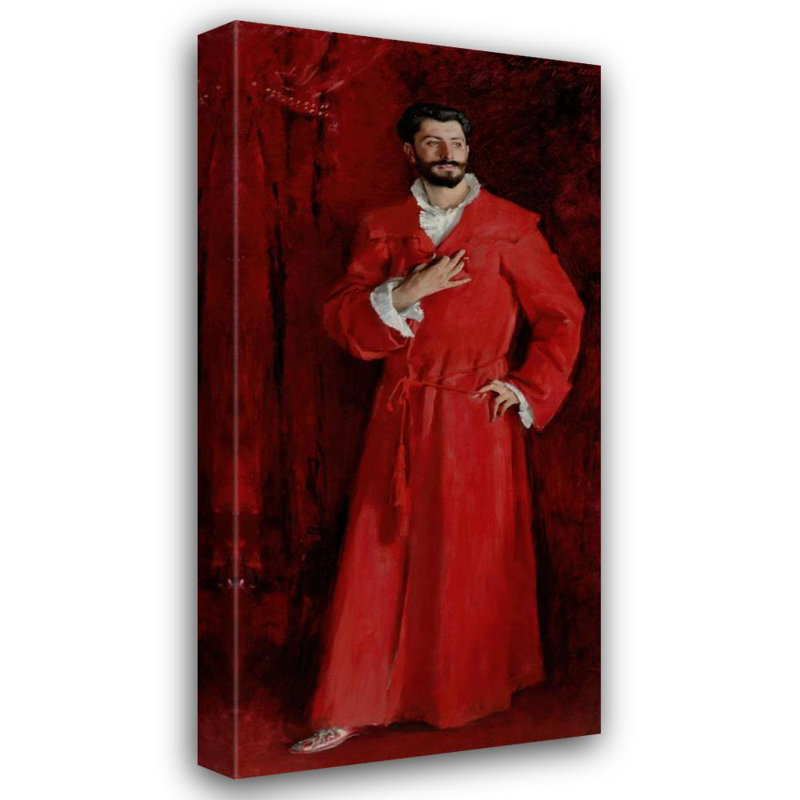 "Dr. Pozzi at Home" par John Singer Sargent - Art mural sur toile tendue avec châssis, H 24 po x l 17 po