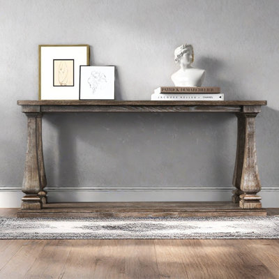 Modern minimalist wooden console table