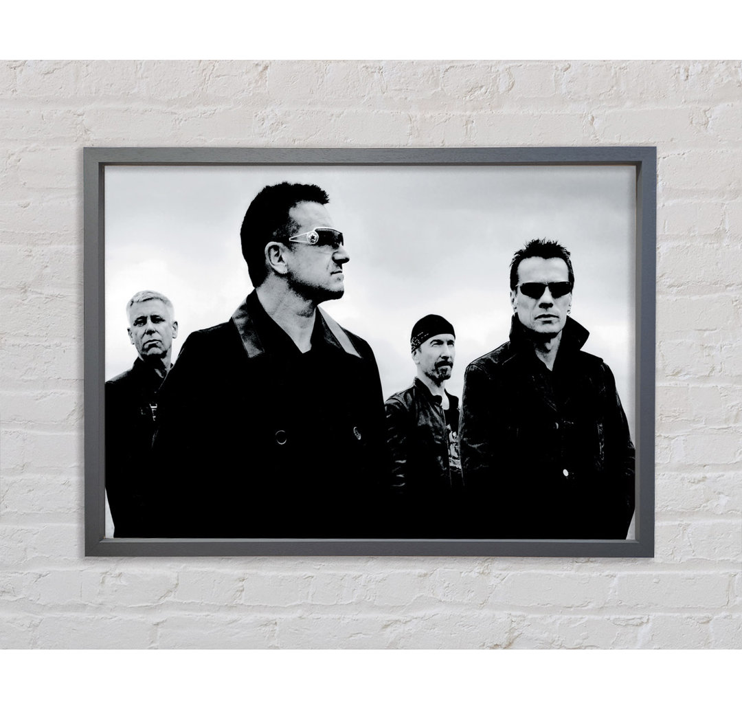 U2 - Einzelner Bilderrahmen Kunstdrucke auf Leinwand