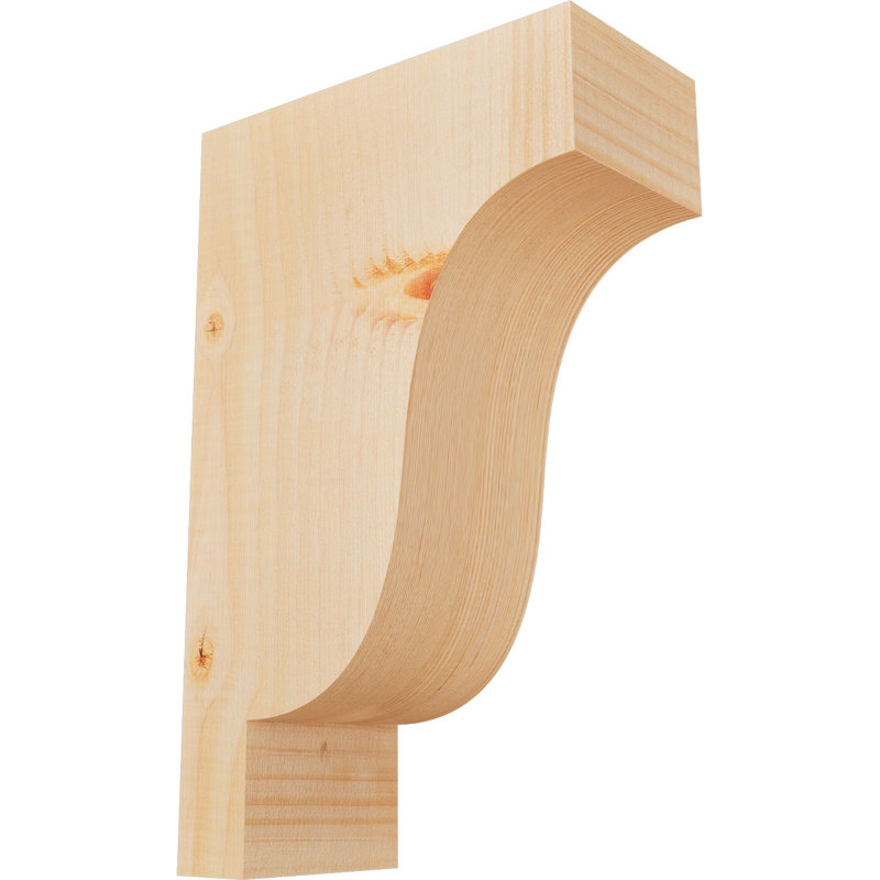 Newport Corbel, H 12 po x l 3,5 po x P 8 po, Sapin de Douglas, Lisse