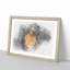 Blue and Yellow Macaw Parrot in Abstract - Picture Frame Drawing Print-55687071-55687074