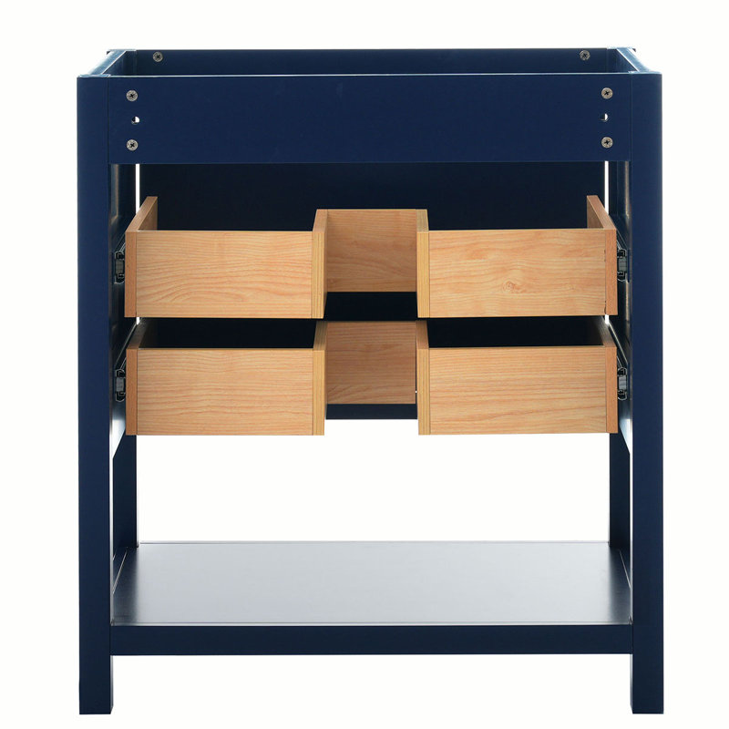 29.13'' Single Bathroom Vanity Base Only, Blue