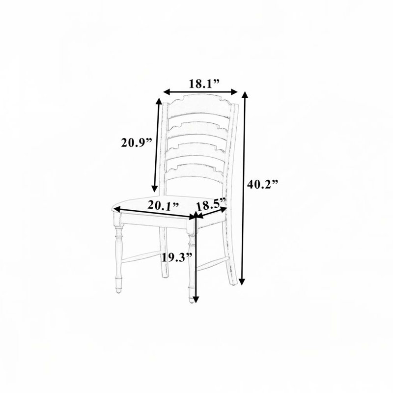 Chaise de salle à manger Ahjanay, Naturel
