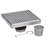 6 in. x 6 in. Stainless Steel Square Shower Drain with Square Pattern Drain Cover-85200409-85194552