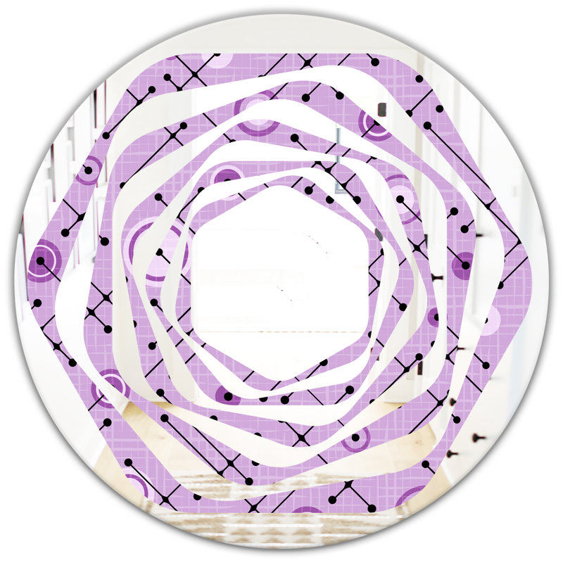 Miroir mural Whirl 1950, H 31,5 po x l po
