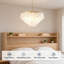 Lustre en nacre fabriqué à la main avec chaîne réglable et plafonnier 7 lumières Coastal