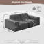 Canapé modulaire 83,6 po à 3 places en tissu chenille scintillant capitonné 83,6 po-1523495744