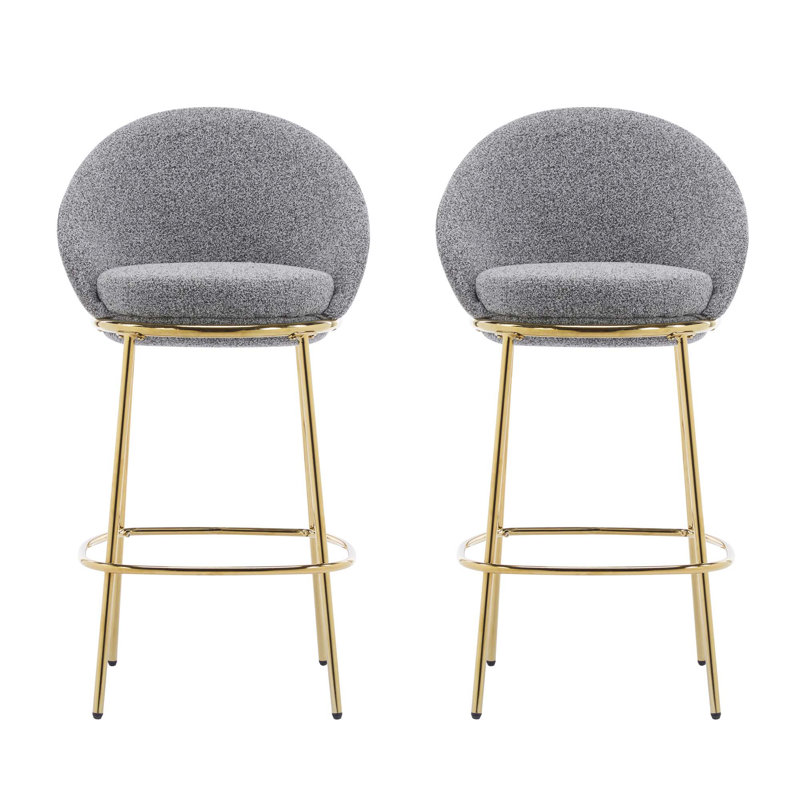Tabouret de bar Celano, Gris foncé