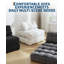 Canapé-lit convertible pliant avec matelas pliable, coussin, support pour le dos et poche latérale pour le salon et la chambre à coucher-1013217360
