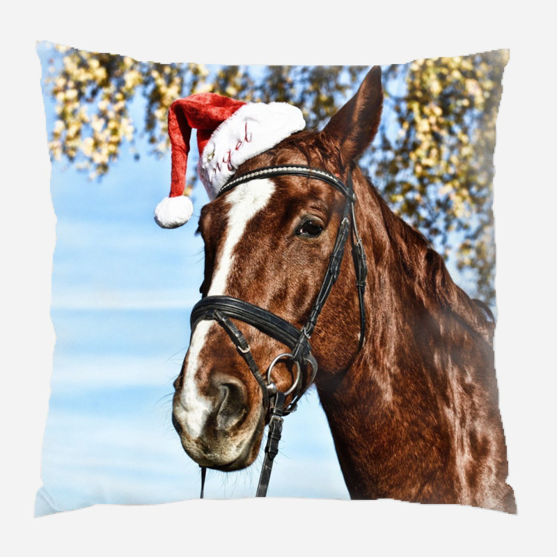  Coussin en toile Horse