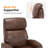 Dual-Motor Power Recliner with Swivel Base, USB & Type-C Charging, Faux Leather-1672208333