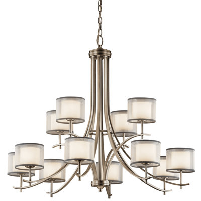 Tallie 12 - Light Dimmable Tiered Chandelier