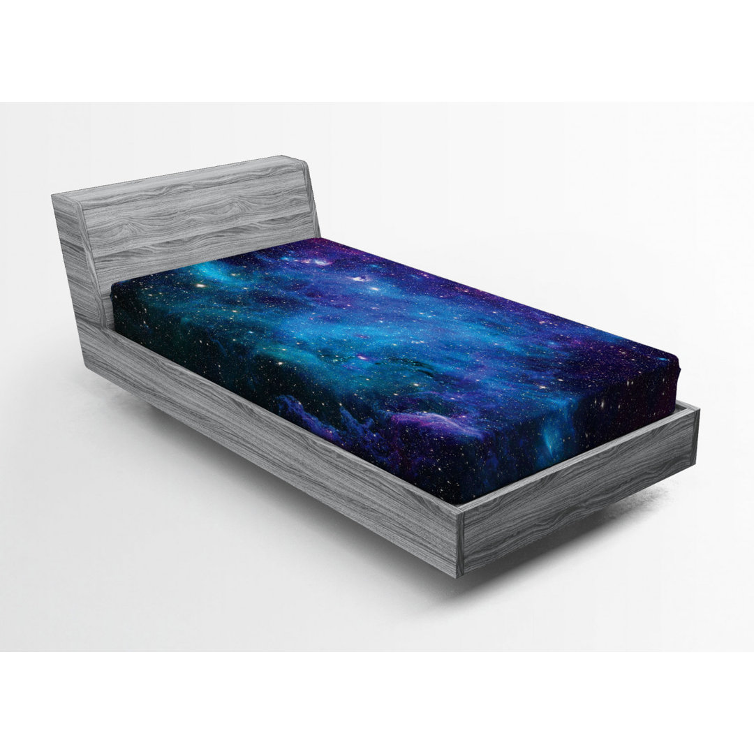 Microfiber Fitted Sheet Ambesonne 