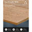 Table basse rectangulaire d'extérieur pour patio, structure en aluminium antirouille et plateau en imitation bois HDPE