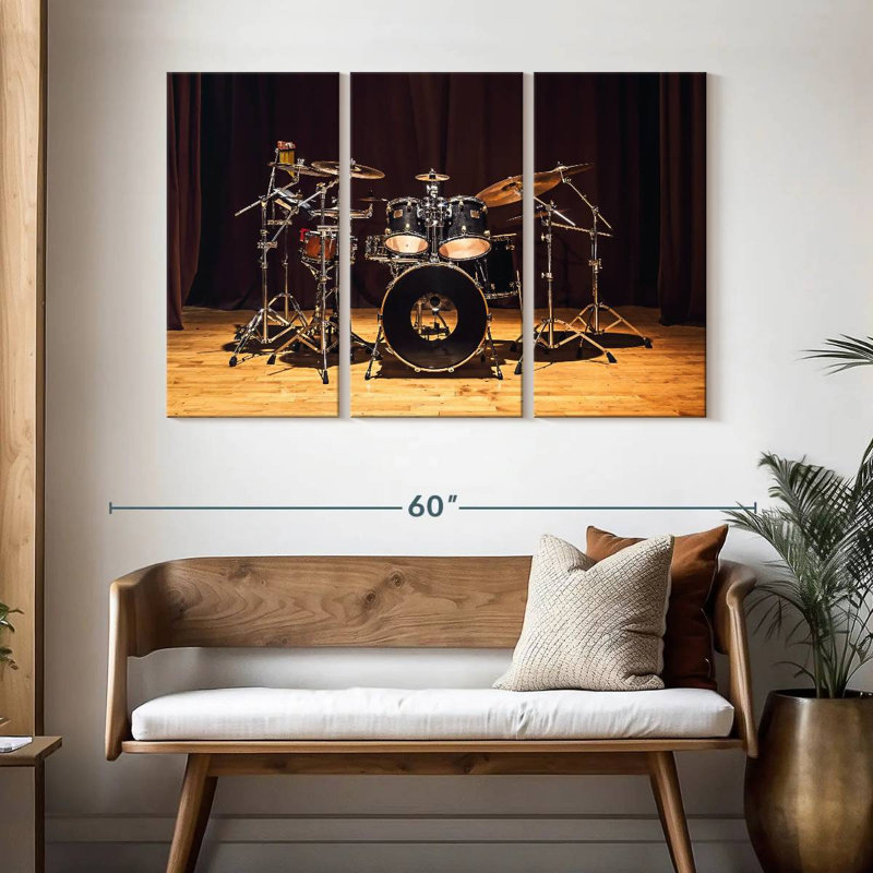 Abarca Drum Set On Stage, 32" H x 50" W