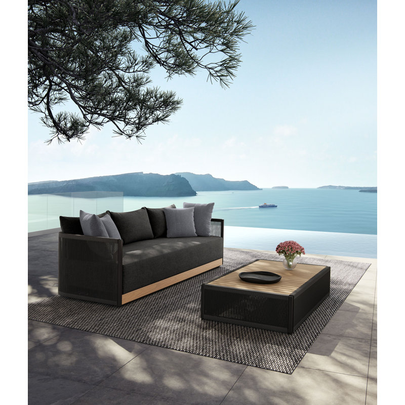 Fifer Coffee Table In Teak/Black
