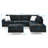 Sectional 3-Seaters Sofa With Reversible Chaise