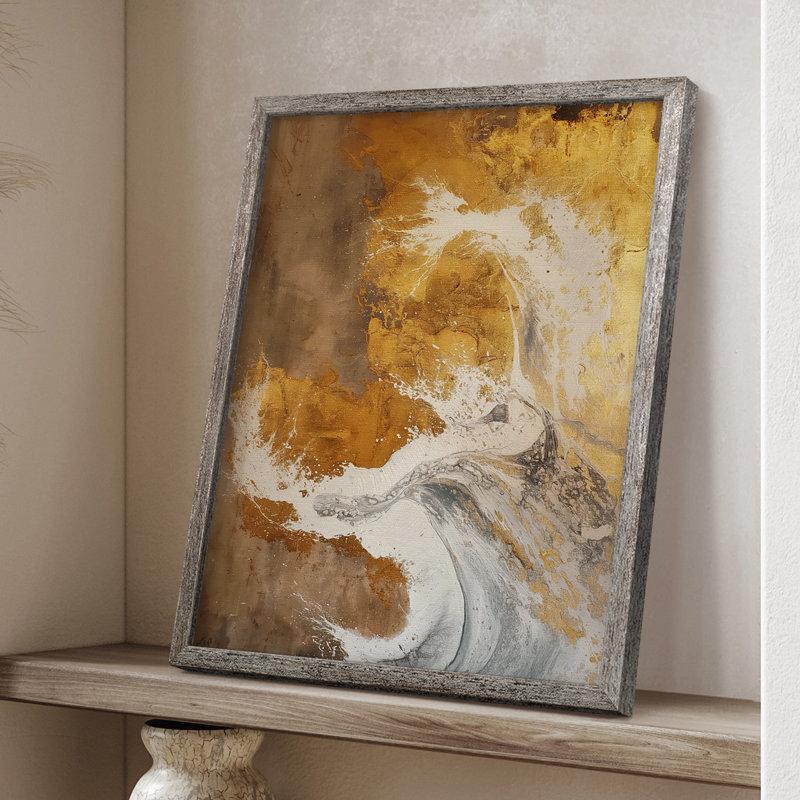ABSTRACT Series CDXL III, reproduction encadrée - bois massif, H 11 po x l 9 po