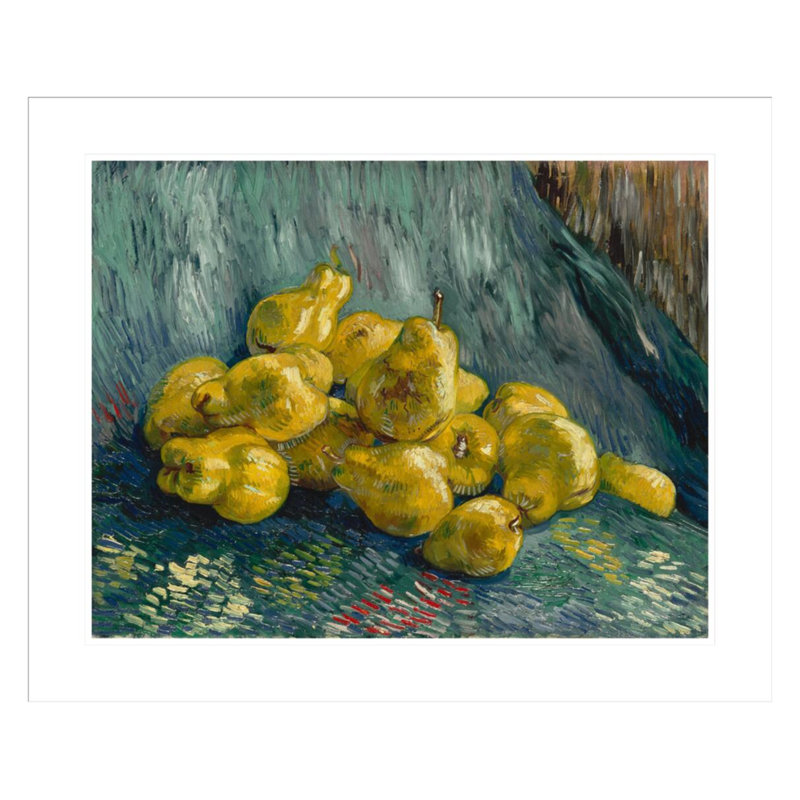 «Still Life with Quinces» par Vincent van Gogh, impression giclée encadrée, H 23,5 po x l 28,45 po