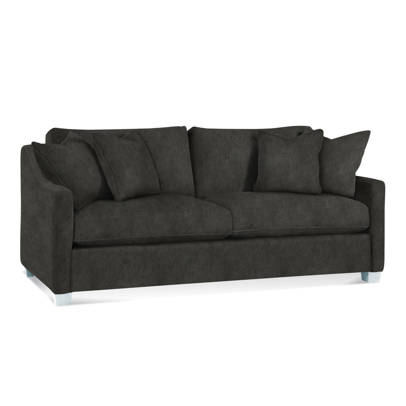 Oliver Sofa, Frost White , Brown Geometric, 0456-33