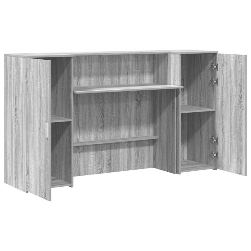 Baki Standing Desk, Grey Sonoma, 103.5cm H x 180cm W x 50cm D