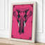 Elephant Heraldic Art Deco - Wrapped Canvas-104225331-104225341