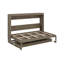 Grand lit escamotable avec rangement, armoire-lit pliable avec coiffeuse, miroir central et 2 tiroirs latéraux-756841623