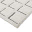 Tapis géométrique tissé à la machine rectangulaire en polyester tissé à la machine Sharnie-620493379