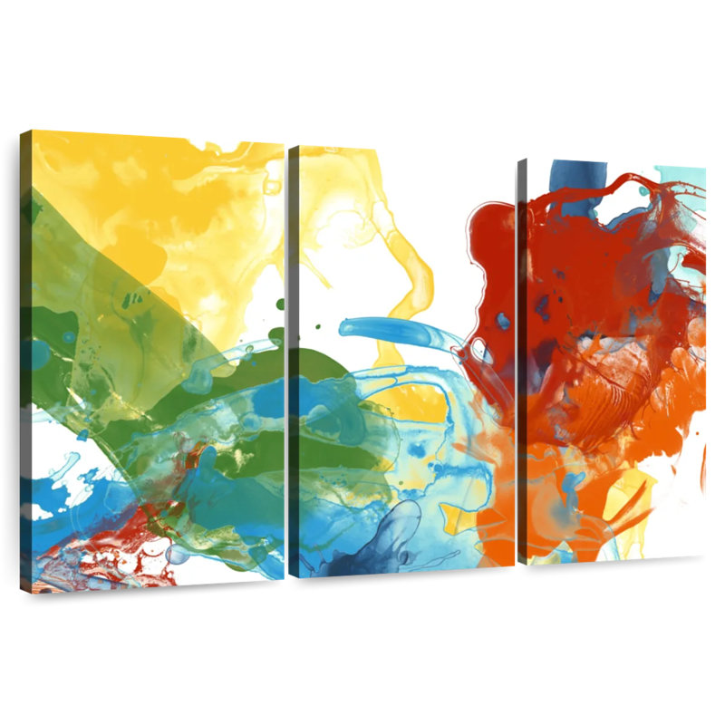 Avery Primary Abstract II, 36" H x 57" W