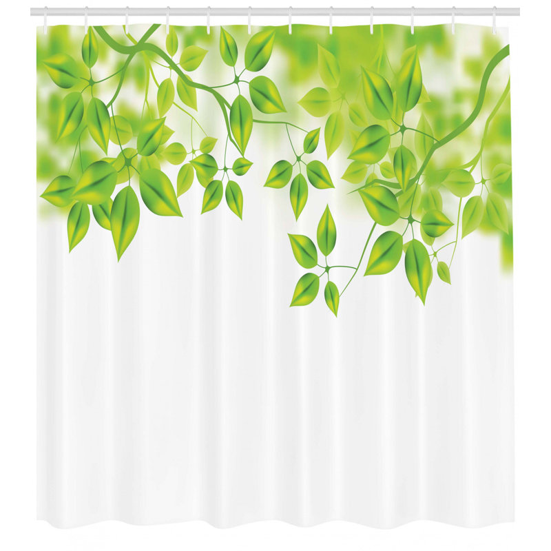 Shower Curtain with Hooks Included, 70" H x 69" W