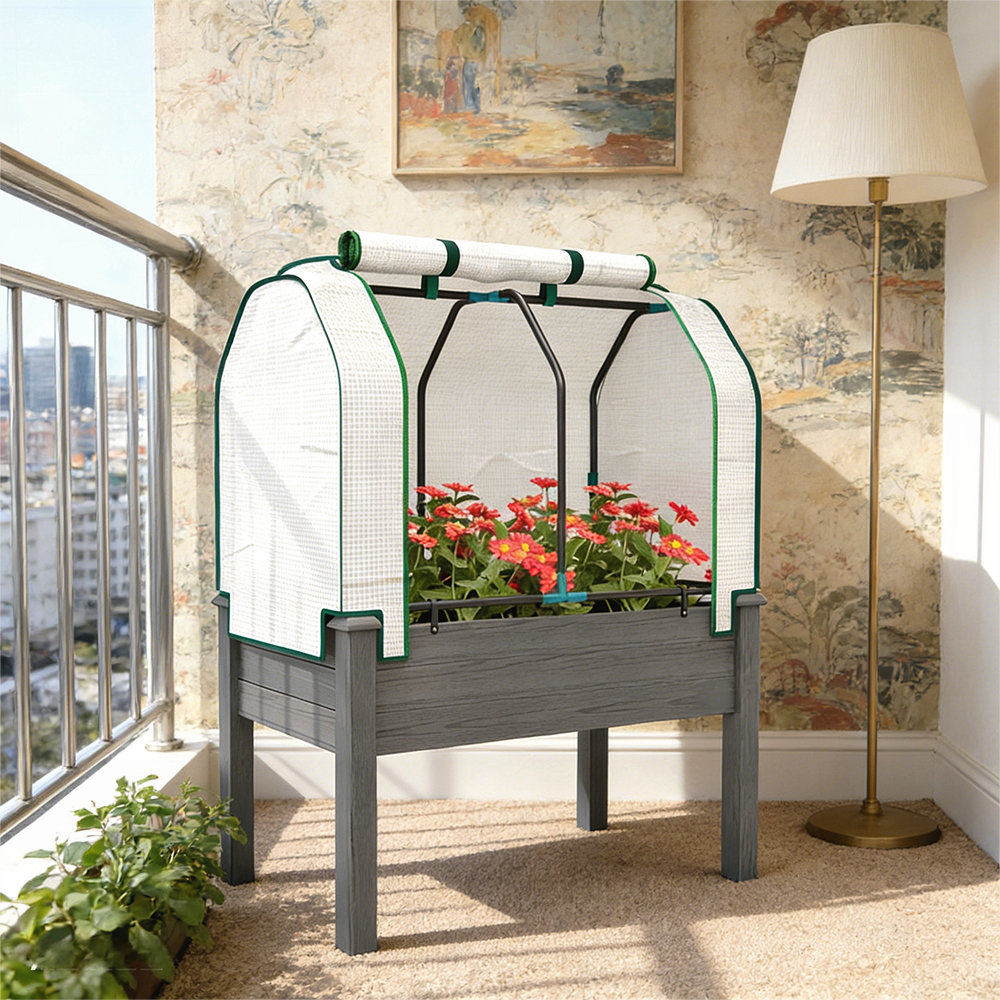 Latitude Run® Compact Planter Box,Outdoor Raised Garden Bed - Wayfair ...