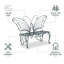 Butterfly Metal Garden Bench-208780049