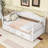 Twin Daybed with Trundle and 2 Drawer Storage MDF Daybed-1233760582