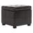 Graysie Faux Leather Ottoman-1370999390