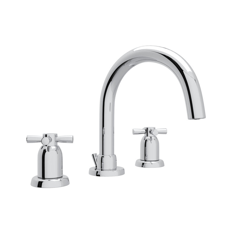 Holborn™ Widespread Bathroom Faucet with Drain Assembly, Polished Chrome