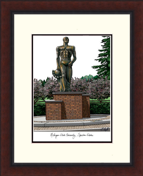 NCAA Michigan State Spartan University Framed Photographic Print