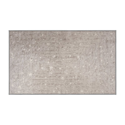 Machine Washable Gray Area Rug