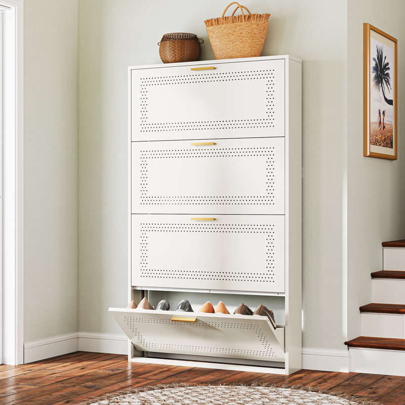 Armoire de rangement en métal pour chaussures