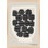 «Caoife Black Hexagons», reproduction encadrée