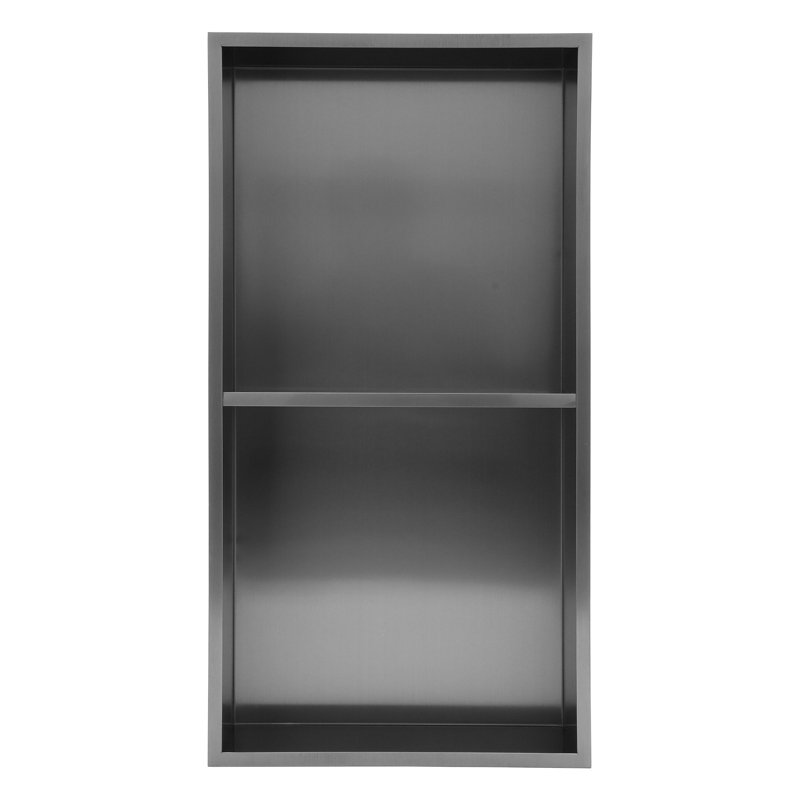 Niche murale en acier inoxydable, Noir mat