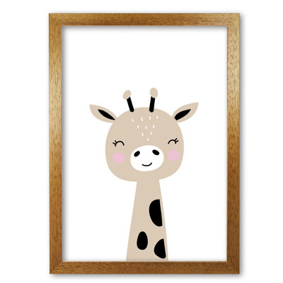 Scandi Brown Giraffe - Print