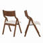 Chaise de salle à manger rembourrée pliante-114326709