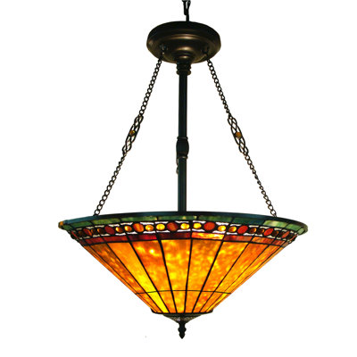 3 - Light Vintage Bronze Unique/Statement Pendant Lamp