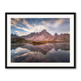 Dolomites, Italy, Sunrise Paternkofel Print by Frank Peters