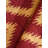 Red Gold Wool Handmade Geometric Hand Knotted Rectangle Indoor Area Rug-686703941