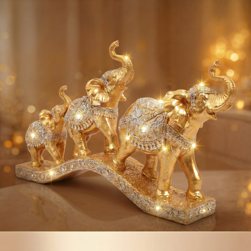 Creative Elephant Statue Decor,