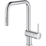 Minta® Dual Spray Pull Down Touch Single Handle Kitchen Faucet with Accessories