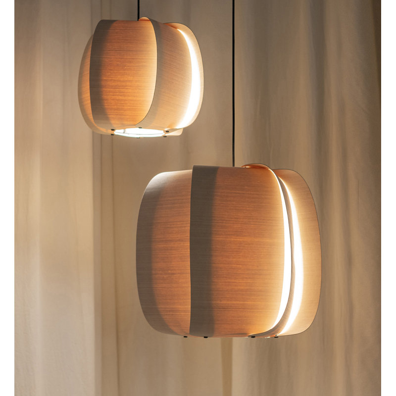 Luminaire suspendu 15,75 po Alba, Petiribi / frêne